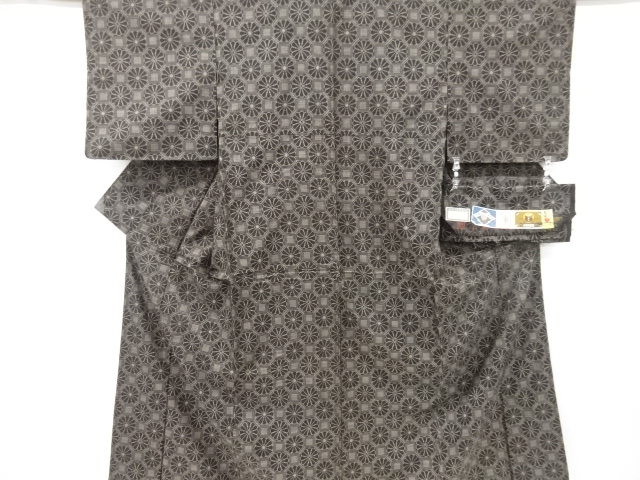 花蜀江模様織り出し本場泥大島紬着物(5マルキ)